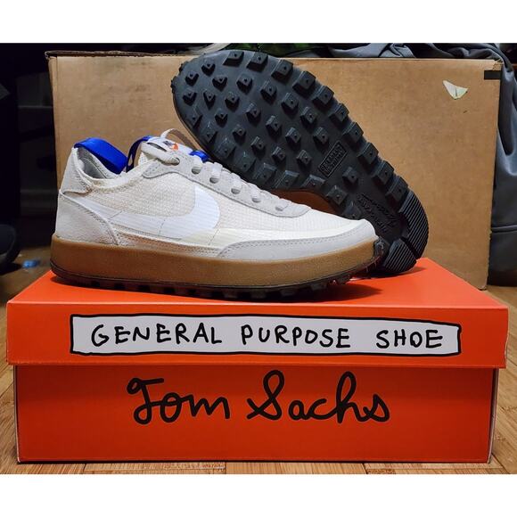 Tom Sachs x NikeCraft General Purpose Shoes Sneakers 'Studio' Size M4 - W5.5 NIB - Picture 1 of 11